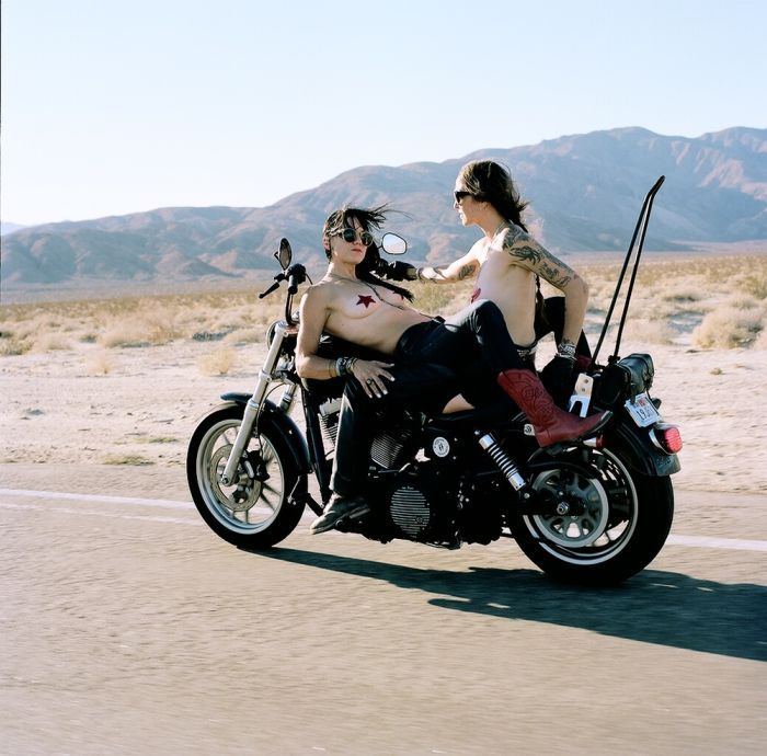 Girls on a motorcycle in Aden