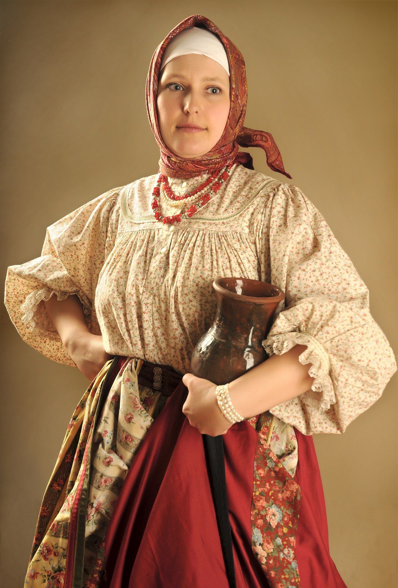 Girls in Slavic costumes in Aden